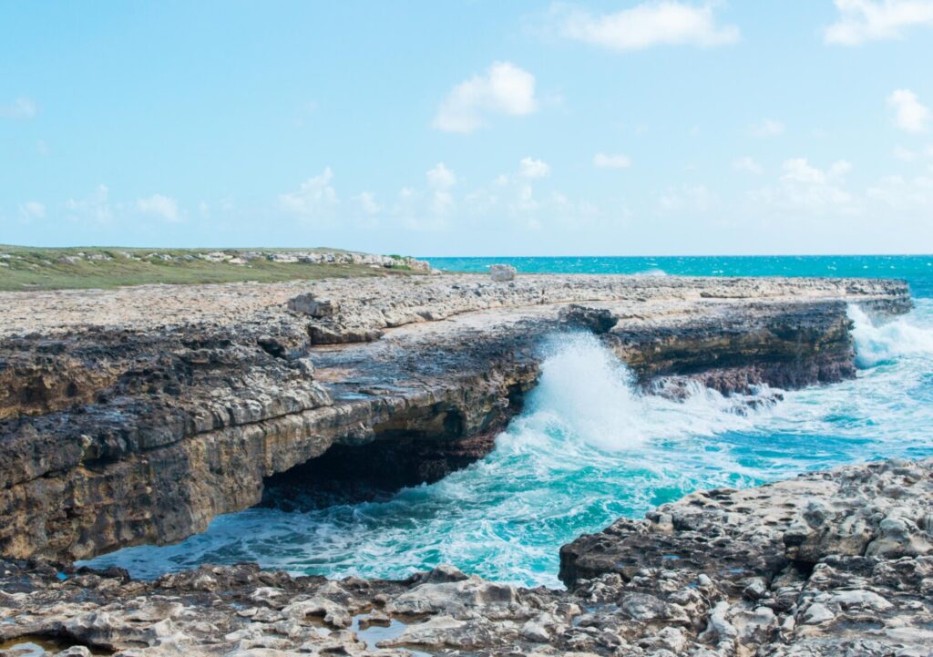 Devil’s Bridge, located outside the village of Willikies, offers a stunning glimpse into Antigua’s natural formation
